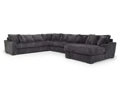 Mor Furniture Sectionals|Casper 4 Piece Xl Sofa Chaise Sectional In Pony Slate, Left Facing