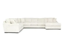Mor Furniture Sectionals|Casper 4 Piece Xl Sofa Chaise Sectional In Pony Slate, Left Facing