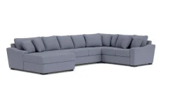 Mor Furniture Sectionals|Casper Crypton Performance Tux Sofa Chaise Sectional In Custom, Left Facing
