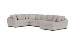 Mor Furniture Sectionals|Casper Crypton Performance Tux Sofa Chaise Sectional In Custom, Left Facing