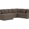 Mor Furniture Sectionals|Casper Crypton Performance Tux Loveseat Chaise Sectional In Custom