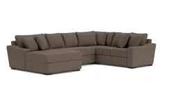 Mor Furniture Sectionals|Casper Crypton Performance Tux Loveseat Chaise Sectional In Custom