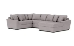Mor Furniture Sectionals|Casper Crypton Performance Tux Loveseat Chaise Sectional In Custom