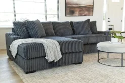 Mor Furniture Sofas|Casper Sofa Chaise In Pony Slate, Left Facing