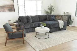 Mor Furniture Sofas|Casper Sofa Chaise In Pony Slate, Left Facing
