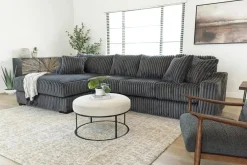 Mor Furniture Sectionals|Casper Xl Sofa Chaise In Pony Slate, Left Facing