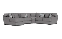Mor Furniture Sectionals|Catamaran Crypton Performance 3 Piece Reversible Chaise Sectional In Custom
