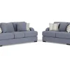 Mor Furniture Living Room Sets|Catamaran Crypton Performance Sofa & Loveseat In Custom