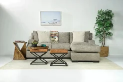 Mor Furniture Sofas|Catamaran Reversible Sofa Chaise In Coconut Stone