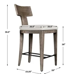 Mor Furniture Counter Height Stools|Barstools|Celini Outdoor Counter Height Stool In Brown