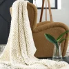 Mor Furniture Throw Blankets|Throw Blankets|Chaddon Throw Blanket In Ivory/Gray/Taupe