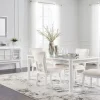 Mor Furniture Seating For 4|Dining Room Sets|Chalanna Dining Table & 4 Chairs In White