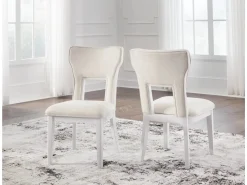 Mor Furniture Seating For 4|Dining Room Sets|Chalanna Dining Table & 4 Chairs In White