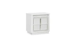 Mor Furniture Bedroom Sets|Chalanna Storage Bed, Dresser, Mirror & Nightstand In White, Queen