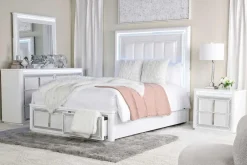 Mor Furniture Beds|Storage Beds|Chalanna Storage Bed In White, Queen