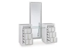 Mor Furniture Vanities & Mirrors|Chalanna Vanity & Mirror In White