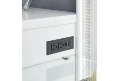 Mor Furniture Vanities & Mirrors|Chalanna Vanity, Mirror & Stool In White