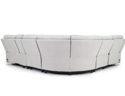 Mor Furniture Reclining Sectionals|Sectionals|Chanell 6 Piece 2 Power Sectional In New Nappa Gray