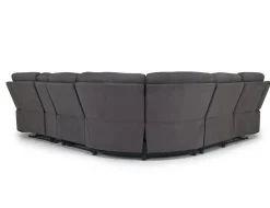 Mor Furniture Sectionals|Chanell 6 Piece Reclining Sectional W/ Armless Recliner In New Nappa Gray