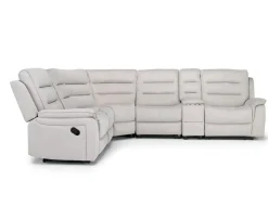 Mor Furniture Sectionals|Chanell 6 Piece Reclining Sectional W/ Armless Recliner In New Nappa Gray
