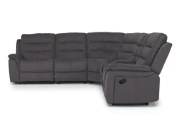 Mor Furniture Reclining Sectionals|Sectionals|Chanell 6 Piece Reclining Sectional In New Nappa Gray