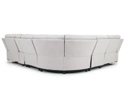 Mor Furniture Reclining Sectionals|Sectionals|Chanell 6 Piece Reclining Sectional In New Nappa Gray
