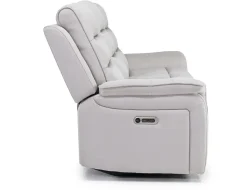 Mor Furniture Reclining Sofas|Sofas|Chanell 2 Power Sofa In New Nappa Gray