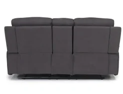 Mor Furniture Reclining Sofas|Loveseats|Chanell Reclining Console Loveseat In New Nappa Light Gray
