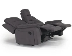 Mor Furniture Reclining Sofas|Chanell Reclining Sofa & Console Loveseat In New Nappa Gray