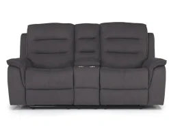 Mor Furniture Reclining Sofas|Chanell Reclining Sofa & Console Loveseat In New Nappa Gray