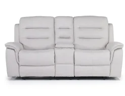 Mor Furniture Reclining Sofas|Chanell Reclining Sofa & Console Loveseat In New Nappa Gray