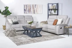 Mor Furniture Reclining Sofas|Sofas|Chanell Reclining Sofa In New Nappa Gray