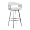 Mor Furniture Counter Height Stools|Barstools|Chelsea Counter Height Swivel Stool In White