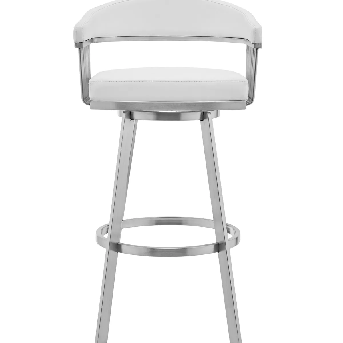Mor Furniture Counter Height Stools|Barstools|Chelsea Counter Height Swivel Stool In White