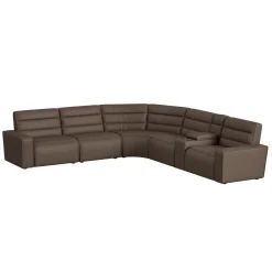 Mor Furniture Sectionals|Chelsey 6 Piece Power Sectional In Bozeman Saddle