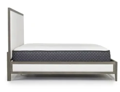 Mor Furniture Upholstered Beds|Beds|Chloe Upholstered Panel Bed In Gray/White, Queen