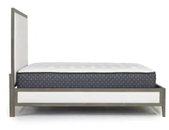 Mor Furniture Upholstered Beds|Beds|Chloe Upholstered Panel Bed In Gray/White, Queen
