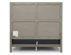 Mor Furniture Upholstered Beds|Beds|Chloe Upholstered Panel Bed In Gray/White, Queen