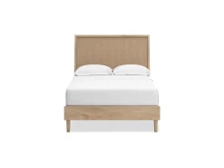 Mor Furniture Bedroom Sets|Cielden Panel Bed, Dresser, Mirror & Nightstand In Tan, Twin