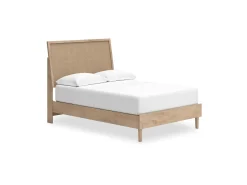 Mor Furniture Bedroom Sets|Cielden Panel Bed, Dresser, Mirror & Nightstand In Tan, Twin