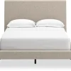 Mor Furniture Upholstered Beds|Beds|Cielden Upholstered Bed In Soft Gray, Queen