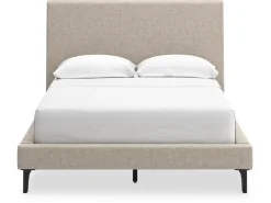 Mor Furniture Upholstered Beds|Beds|Cielden Upholstered Bed In Soft Gray, Queen