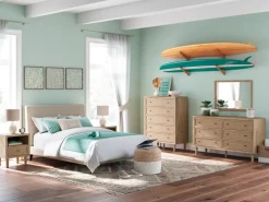 Mor Furniture Upholstered Beds|Beds|Cielden Upholstered Bed In Soft Gray, Queen