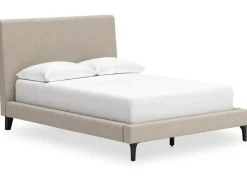Mor Furniture Upholstered Beds|Beds|Cielden Upholstered Bed In Soft Gray, Queen