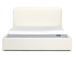 Mor Furniture Upholstered Beds|Beds|Cloud Boucle Upholstered Panel Bed In Maya Boucle, Queen