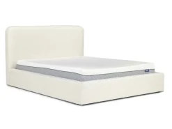 Mor Furniture Upholstered Beds|Beds|Cloud Boucle Upholstered Panel Bed In Maya Boucle, Queen