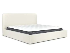 Mor Furniture Upholstered Beds|Beds|Cloud Boucle Upholstered Panel Bed In Maya Boucle, Queen