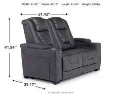 Mor Furniture Reclining Sofas|Loveseats|Cody 2 Power Loveseat In Walnut