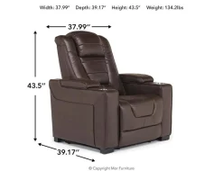 Mor Furniture Recliners|Cody 2 Power Recliner In Walnut