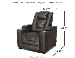 Mor Furniture Recliners|Cody 2 Power Recliner In Walnut